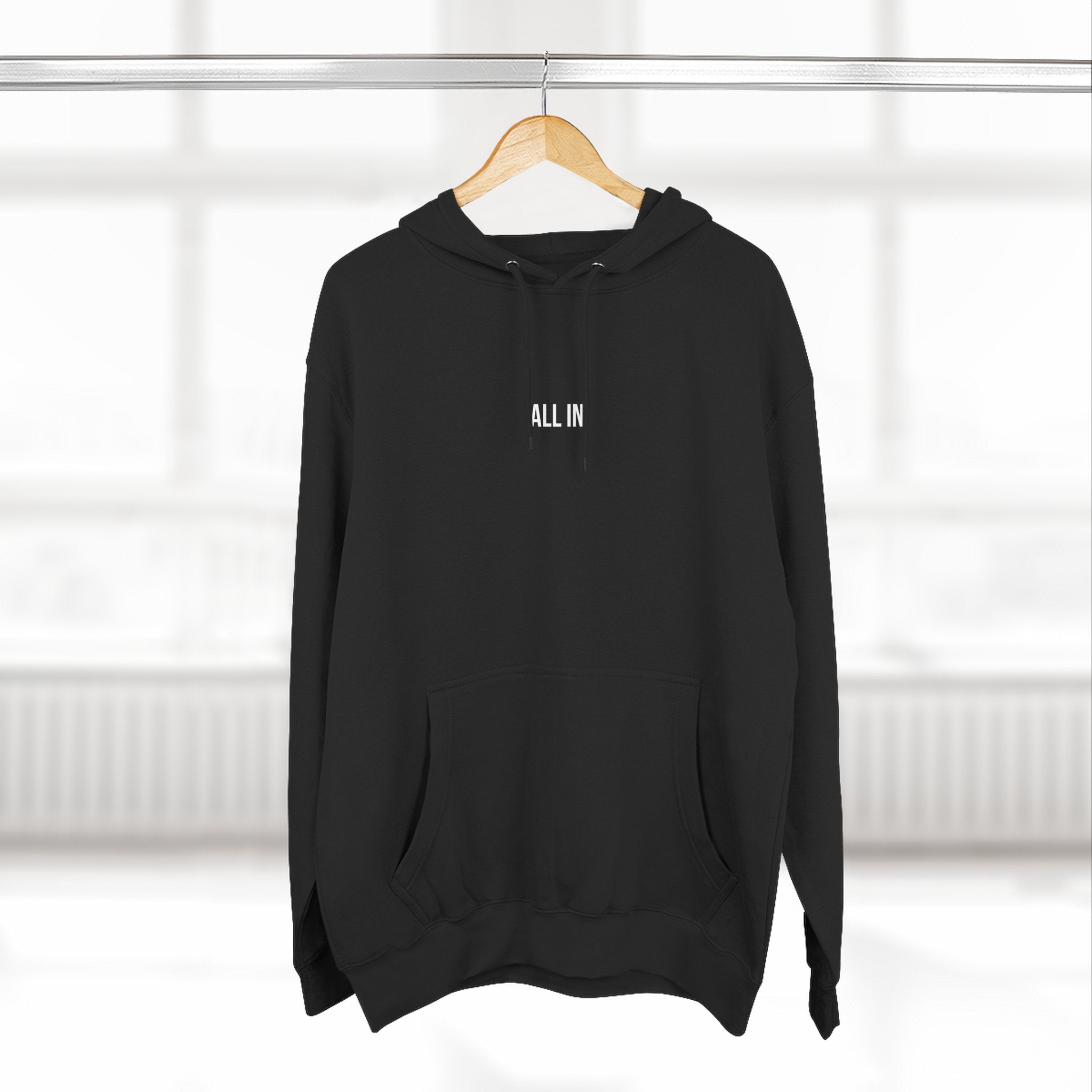 All In. Hoodie – Commitment Black