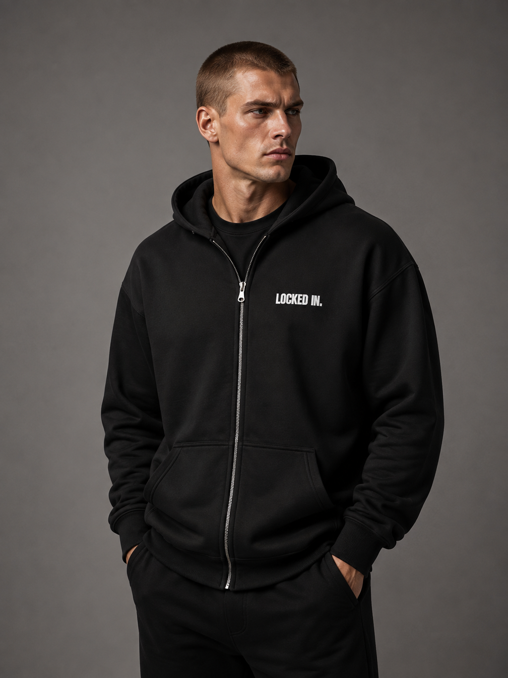 Locked In. Jacket – Signature Black