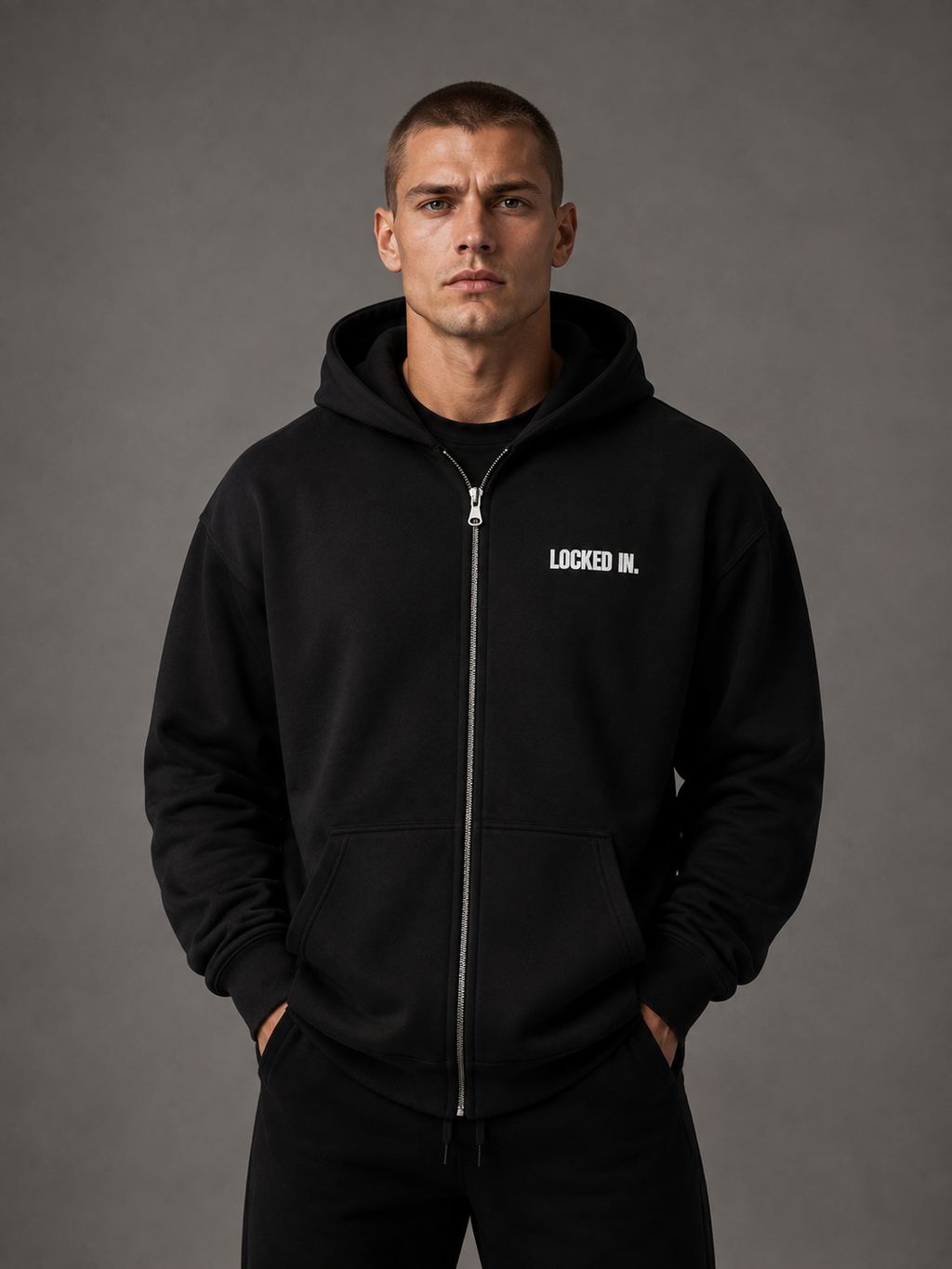Locked In. Jacket – Signature Black
