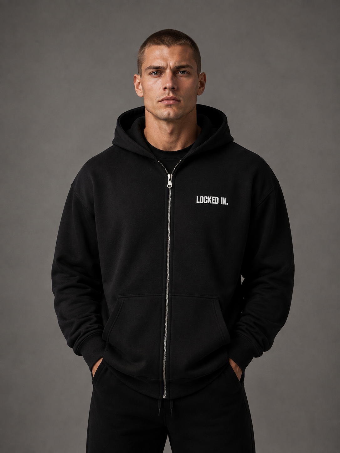 Locked In. Jacket – Signature Black