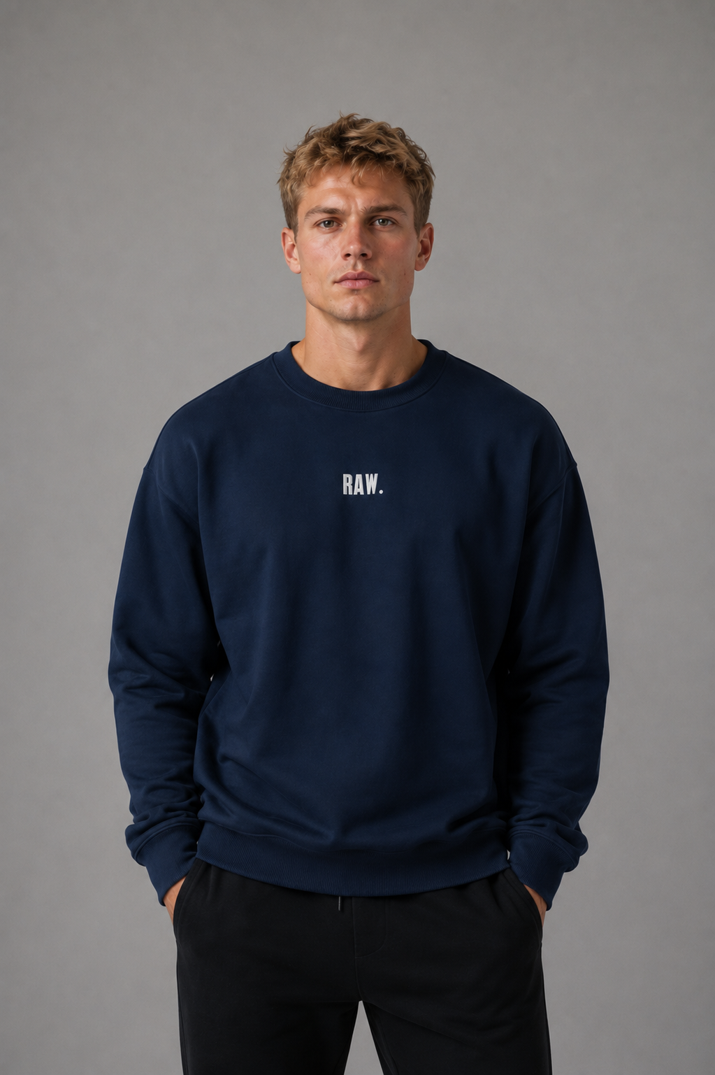 RAW. Crewneck – Unfiltered Black